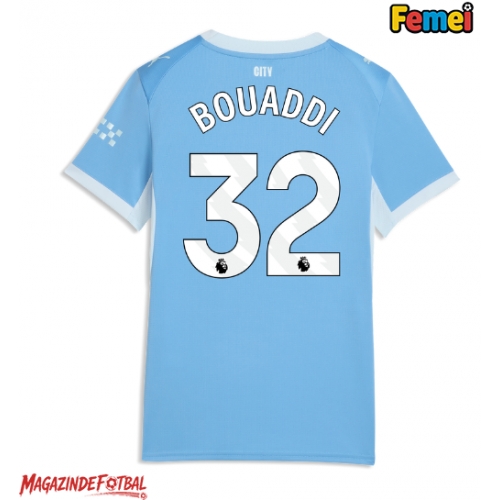Manchester City Ayyoub Bouaddi #32 Tricou Fotbal Replică 2026-27 Femei Acasa Manchester City Ayyoub Bouaddi #32 Tricou Fotbal Replică 2026-27 Femei Acasa